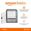 Picture of Amazon Basics - Durable, Foldable Metal Wire Dog Crate with Tray, Single Door, 42 x 28 x 30 Inches, Black