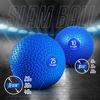 Picture of Yes4All Slam Ball with Textured Surface & Durable Rubber Shell (Black & Blue) - Available 10, 15, 20, 25, 30, 40lbs (L. Blue - 40lbs), M6MX, M6MX, M6MX, M6MX