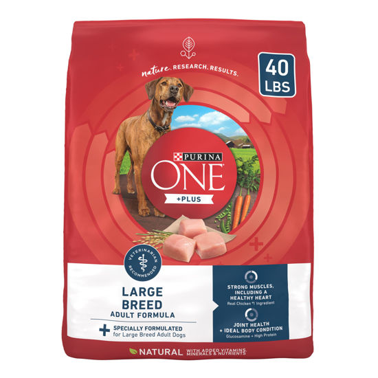 Picture of Purina ONE Plus Large Breed Adult Dog Food Dry Formula - 40 lb. Bag