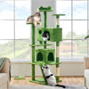 Picture of Yaheetech 70in Multi-Level Cat Tree Tall Cat Tower Cat Furniture with Condo, Scratching Posts & Dangling Ball for Indoor Cats Activity Center, Green