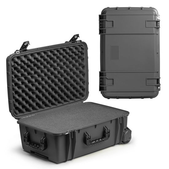 Picture of Seahorse 920 Heavy Duty Protective Dry Box Case With Accuform Foam - TSA Approved/Mil Spec / IP67 Waterproof/USA Made for Professional Photographers (Gun Metal Gray)