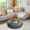 Picture of Best Friends by Sheri The Original Calming Donut Cat and Dog Bed in Shag Fur Gray, Medium 30"