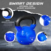 Picture of Yes4All Kettlebells 45 lb Vinyl Coated Cast Iron Kettlebell Weights Strength Training Equipment for Women/Men, Blue