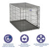 Picture of MidWest Homes for Pets Newly Enhanced Single Door iCrate Dog Crate, Includes Leak-Proof Pan, Floor Protecting Feet, Divider Panel & New Patented Features