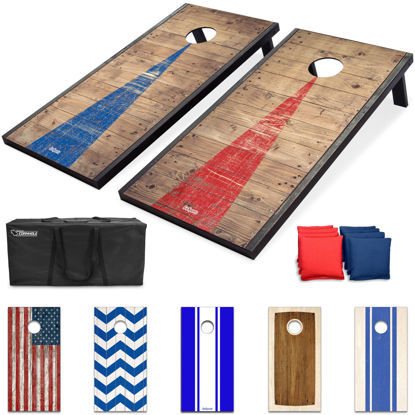 Picture of GoSports Classic Cornhole Set - Includes 8 Bean Bags, Travel Case and Game Rules (Choice of style)