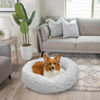 Picture of Best Friends by Sheri The Original Calming Donut Cat and Dog Bed in Lux Fur Gray, Medium 30"