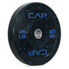 Picture of CAP Barbell Economy - Speckled Olympic Bumper Plate with Blue Logo, Black, 45 lb Single