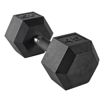 Picture of CAP Barbell Coated Dumbbell Weights with Padded Grip, Single, 45 LBS