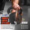 Picture of Yes4All Kettlebell Weights Cast Iron/Kettlebells Powder Coated - Strength Training, Home Gym, Full-body Exercises