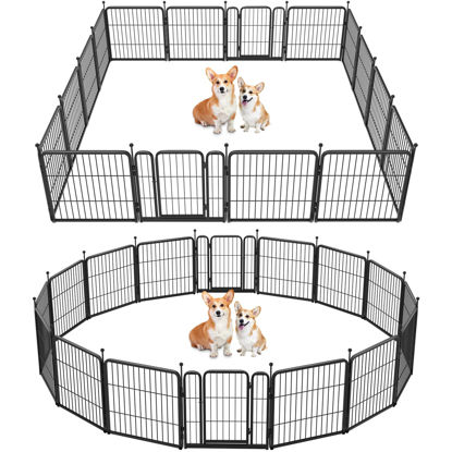 Picture of FXW Rollick Dog Playpen for Yard, RV Camping│Patented, 24 inch 16 Panels