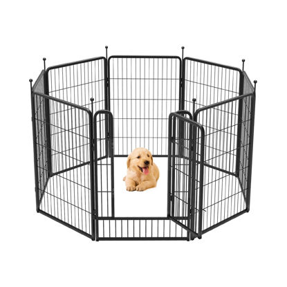 Picture of FXW Rollick Dog Playpen for Yard, RV Camping│Patented, 40 inch 8 Panels