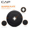 Picture of CAP Barbell Best Olympic Bumper Plate, Black, 45 lb Single