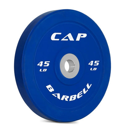 Picture of CAP Barbell Best Olympic Bumper Plate, Blue, 45 lb Single