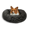 Picture of Best Friends by Sheri The Original Calming Donut Cat and Dog Bed in Lux Fur Charcoal Mink/PAWSH Medium 30" (Brand May Vary)