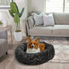 Picture of Best Friends by Sheri The Original Calming Donut Cat and Dog Bed in Lux Fur Charcoal Mink/PAWSH Medium 30" (Brand May Vary)