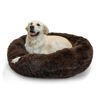 Picture of Best Friends by Sheri The Original Calming Donut Cat and Dog Bed in Shag Fur Dark Brown, Large 36"