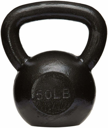 Picture of Amazon Basics Cast Iron Kettlebell, 50 pounds, Black