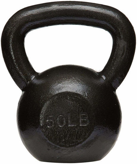 Picture of Amazon Basics Cast Iron Kettlebell, 50 pounds, Black