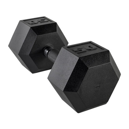 Picture of CAP Barbell Coated Dumbbell Weights with Padded Grip, Single, 50 LBS