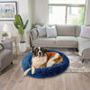 Picture of Best Friends by Sheri The Original Calming Donut Cat and Dog Bed in Lux Fur Navy, Extra Large 45"