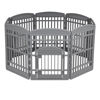 Picture of Amazon Basics Dog Playpen, Rectangular Pet Exercise Pen with Door, 34-Inches, 8 Panel, Dark Gray