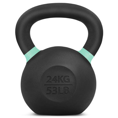 Picture of Yes4All Kettlebell Weights Cast Iron/Kettlebells Powder Coated - Strength Training, Home Gym, Full-body Exercises