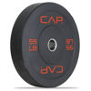 Picture of CAP Barbell Budget Olympic Bumper Plate with Red Logo, Black, 55 lb Single