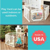 Picture of Toddleroo by North States Superyard Ultimate 6 Panel Free Standing Play Yard, Indoor or Outdoor Baby Playpen, Baby Fence. Made in USA. 5.5 feet Corner to Corner Play Pen (26" Tall, Ivory)