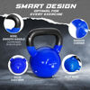 Picture of Yes4All 55 lb Heavy Kettlebell Vinyl Coated Cast Iron for Dumbbell Weights Exercises, Hand and Heavy Weights Gym, Fitness, Full Body Workout Equipment Push up, Grip and Strength Training, Blue