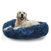 Picture of Best Friends by Sheri The Original Calming Donut Cat and Dog Bed in Lux Fur Navy, Large 36"