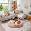 Picture of Best Friends by Sheri The Original Calming Donut Cat and Dog Bed in Shag Fur Dusty Rose, Extra Large 45"