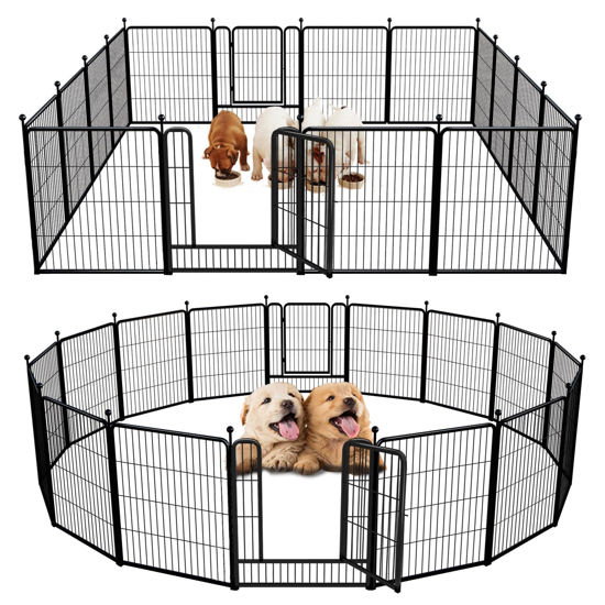 Picture of FXW Rollick Dog Playpen for Yard, RV Camping│Patented, 32 inch 16 Panels