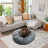 Picture of Best Friends by Sheri The Original Calming Donut Cat and Dog Bed in Shag Fur Gray, Large 36"