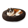 Picture of Best Friends by Sheri The Original Calming Donut Cat and Dog Bed in Shag Fur Dark Brown, Extra Large 45"