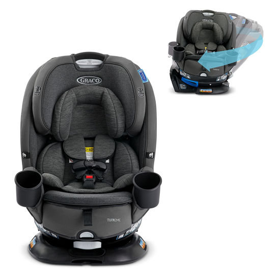 Picture of Graco Turn2Me 3-in-1 Car Seat with Rotating Feature, Highback Booster, for Newborn to Toddler up to 100lbs, in Manchester