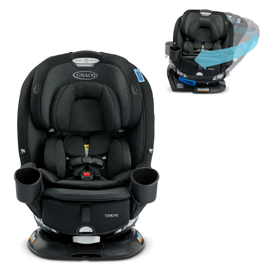 Picture of Graco Turn2Me 3-in-1 Convertible Car Seat, Rotating Seat feature, with Rear-Facing, Forward-Facing and Highback Booster options in Cambridge