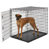 Picture of Midwest Homes for Pets Ginormous Single Door 54-Inch Dog Crate for XXL Dogs Breeds; Great Dane, Mastiff, St. Bernard, Drop Pin Assembly Requires Two People; Divider Panel Not Included; Black: SL54