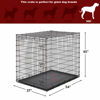 Picture of Midwest Homes for Pets Ginormous Single Door 54-Inch Dog Crate for XXL Dogs Breeds; Great Dane, Mastiff, St. Bernard, Drop Pin Assembly Requires Two People; Divider Panel Not Included; Black: SL54