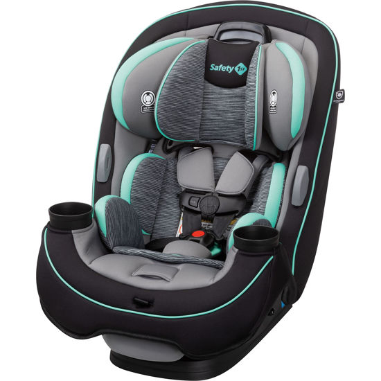 Picture of Safety 1st Grow and Go All-in-One Convertible Car Seat, Rear-facing 5-40 pounds, Forward-facing 22-65 pounds, and Belt-positioning booster 40-100 pounds, Aqua Pop