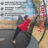 Picture of JUMPZYLLA Trampoline 8FT 10FT 12FT 14FT Trampoline with Enclosure - Recreational Trampolines with Ladder and Galvanized Anti-Rust Coating, ASTM Approval- Outdoor Trampoline for Kids