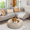 Picture of Best Friends by Sheri The Original Calming Donut Cat and Dog Bed in Shag Fur Taupe, Medium 30"