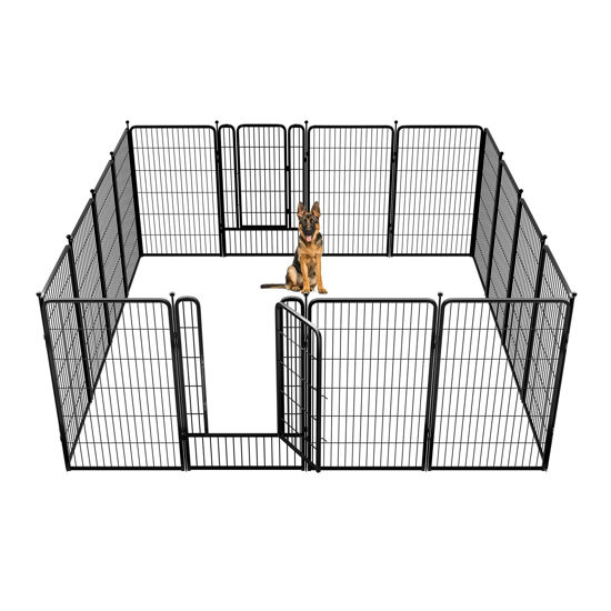 Picture of FXW Rollick Dog Playpen for Yard, RV Camping│Patented, 45 inch 16 Panels