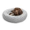 Picture of Best Friends by Sheri The Original Calming Donut Cat and Dog Bed in Lux Fur Gray, Large 36"