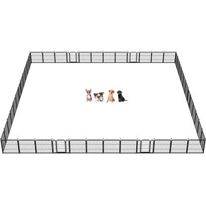 Picture of FXW Rollick Dog Playpen for Yard, RV Camping│Patented, 24 inch 48 Panels