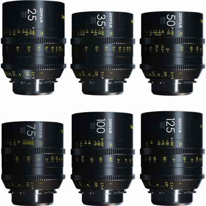 Picture of DZOFILM Vespid Prime Cinema 6-Lens Kit A with 25mm, 35mm, 50mm, 75mm, 100mm, 125mm T2.1 Lens for PL Mount