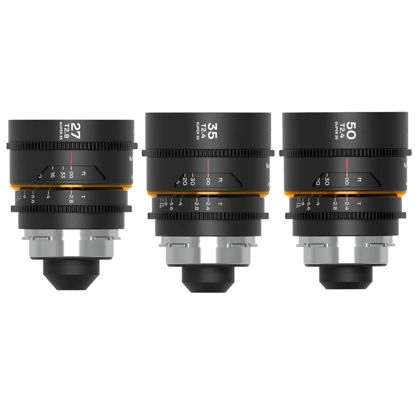 Picture of Venus Laowa Nanomorph S35 Prime 3-Lens Bundle with 35mm, 50mm T2.4 and 27mm T2.8 Anamorphic Lens for PL Mount/Canon EF, Amber Flare