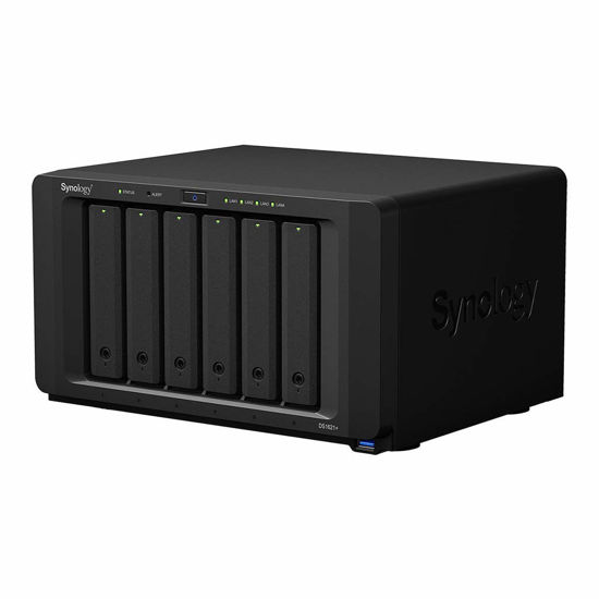 Picture of Synology DiskStation DS1621+ NAS Server with Ryzen 2.2GHz CPU, 4GB Memory, 6-Bay, 48TB Bundle with 6X 8TB WD Red Plus