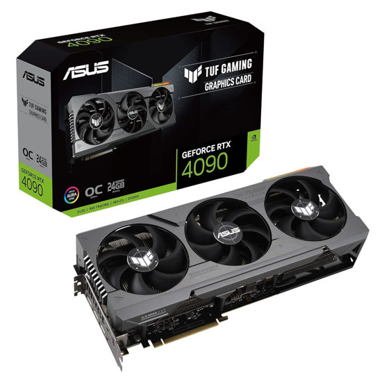 Picture of ASUS TUF GeForce RTX® 4090 OC Edition Gaming Graphics Card (PCIe 4.0, 24GB GDDR6X, HDMI 2.1a, DisplayPort 1.4a)