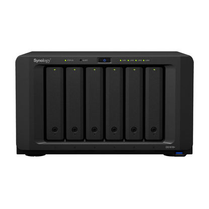 Picture of Synology DiskStation DS1618+ NAS Server for Business with Intel 2.1GHz CPU, 32GB Memory, 12TB SSD Storage, DSM Operating System, iSCSI Target Ready