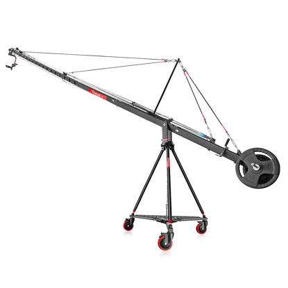 Picture of PROAIM 24ft Breeze Camera Jib Crane Kit for Filmmakers & Production Units. includes Wave-5P 24ft Jib, W5-STD Stand, Sr. Pan Tilt Head & D-37 Floor Dolly. Payload up to 15kg/33lb (P-W5P-BRZ)